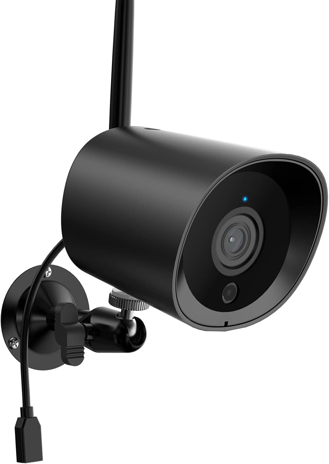 2022 Update 2K WiFi Alexa Camera for Home Security, Outdoor/Indoor Wireless Camera, with Safety Cloud, Night Vision, Motion Detection, Waterproof, Google Assistant Compatible （2pack）