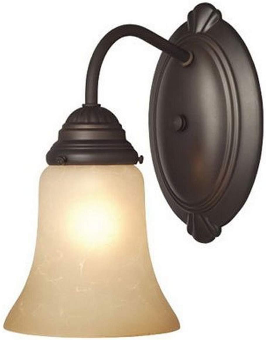 Westinghouse Lighting 6223900 Trinity II Three-Light Interior Wall Fixture, Oil Rubbed Bronze Finish with Aged Alabaster Glass Pack of 2