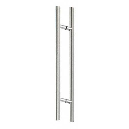 CRL 84lpps Polished Stainless 84 inch Extra Length Ladder Style Back-to-Back Pull, Clear