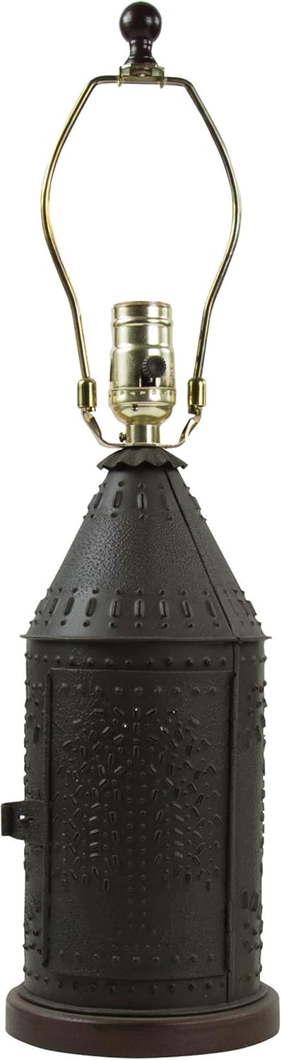 Park Designs Willow Punched Revere Lamp - Black