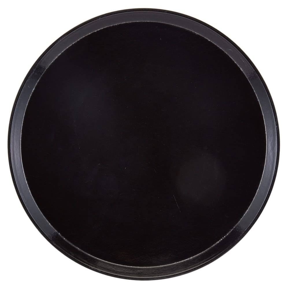 Cambro 1600110 16x22 Round Serving Camtray - Black - Fiberglass