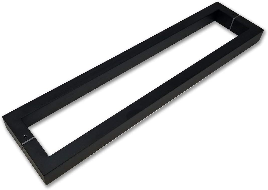 STRONGAR Modern & Contemporary Square / Rectangle Shape / 914mm / 36 inches / Push-Pull Stainless Steel Door Handle - Matte Black Powder Finish