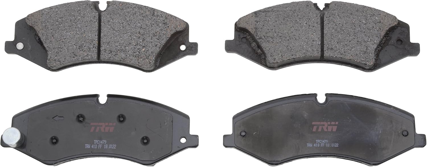 TRW Automotive TPC1479 Disc Brake Pad Set for Land Rover Range Rover Sport: 2010-2017 and other applications Front, Black