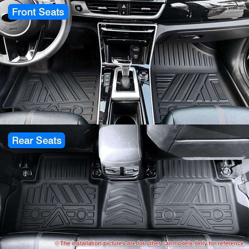 KUST Floor Mats for 2015-2021 Lexus NX300/ NX300h /NX 200t (Not for 2022 Lexus NX) All Weather Floor Mats Liners 1st & 2nd Row Non-Slip Black