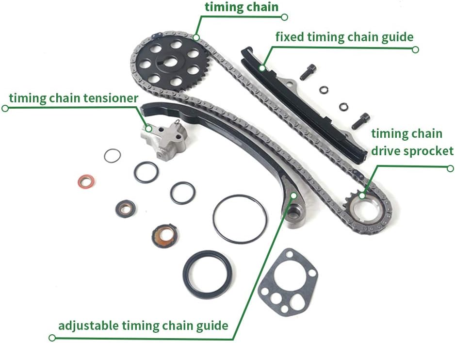 Timing Chain Kit Compatible with 97-10 Ford Explorer / 01-10 Ford Explorer Sport Trac / 05-10 Ford Mustang / 01-09 Ford Ranger / 01-09 Mazda B4000 / 98-10 Mercury Mountaineer