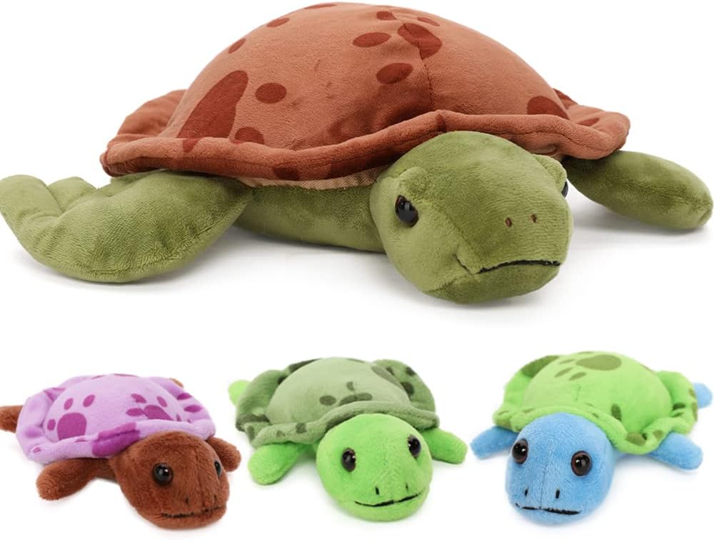 Muiteiur Dinosaur Stuffed Animal Soft Plush T-Rex Zippered Belly Inside with 5 Cute Baby Dinosaur Great Gift Set for Kids,19.6inch Pack of 2