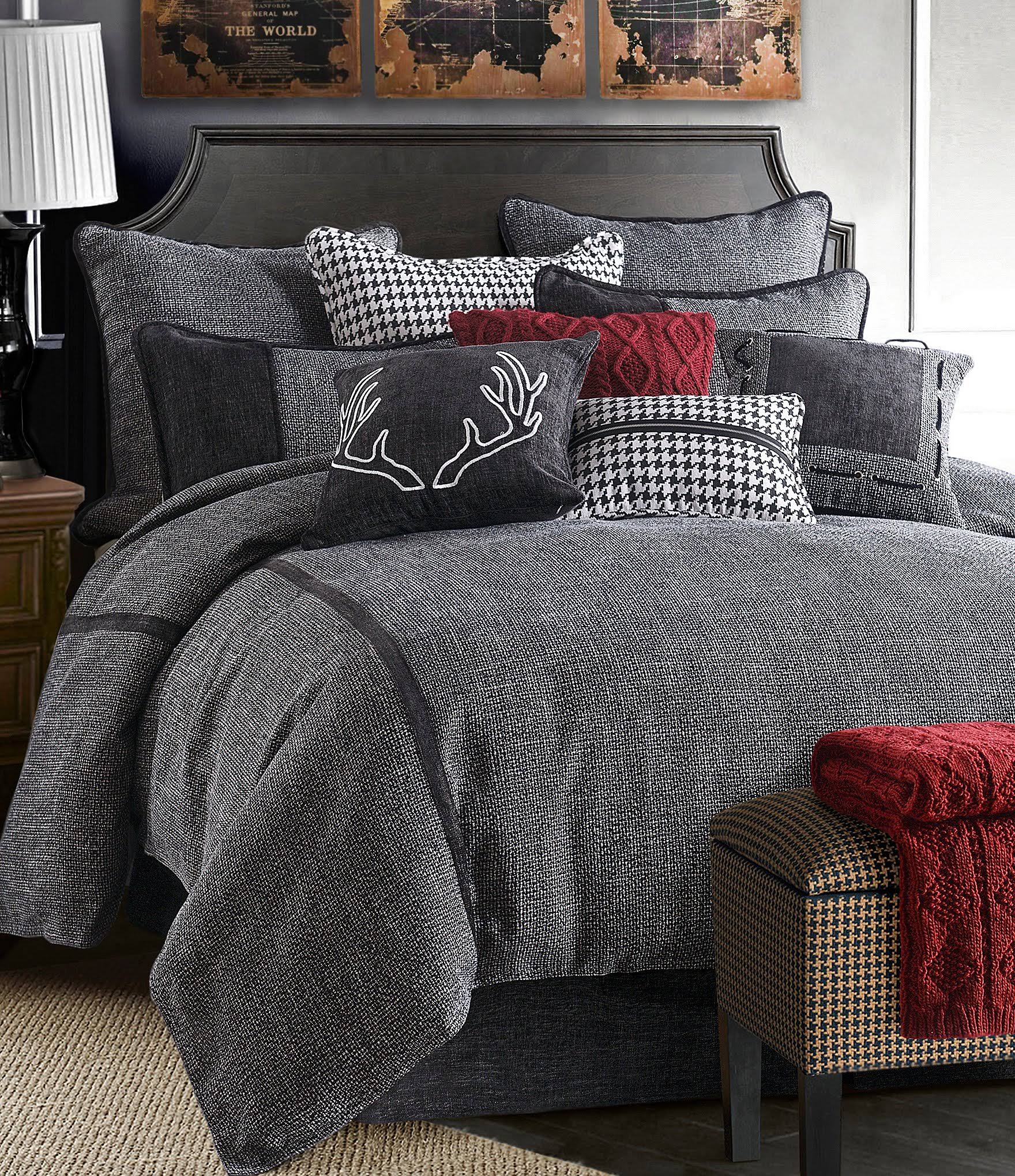 HiEnd Accents 4 Piece Hamilton Bedding Set - Full