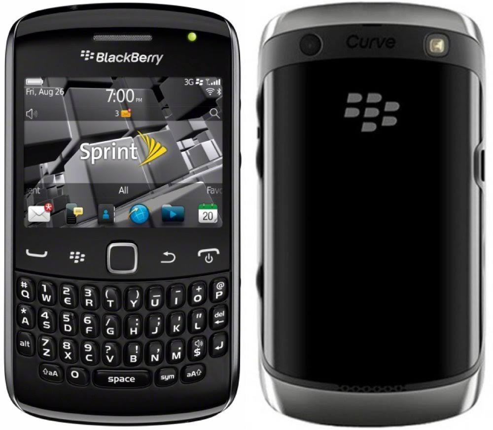 New Sprint Blackberry Curve 9350 No Contract 3G WiFi 5MP Camera Black