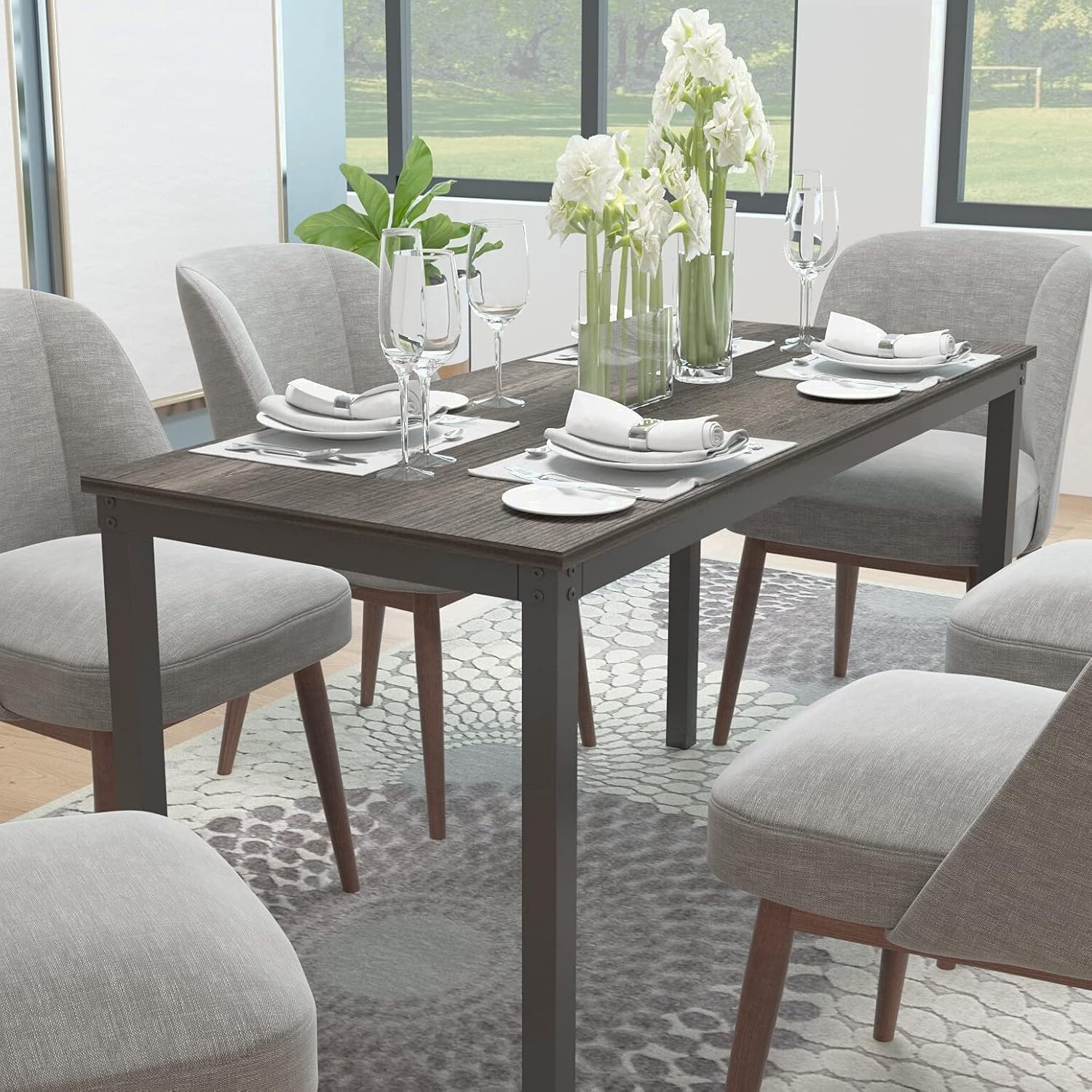 Allizae Desk, Overall: 29.52'''' H x 47.24'''' W x 23.62'''' D, Finished Back