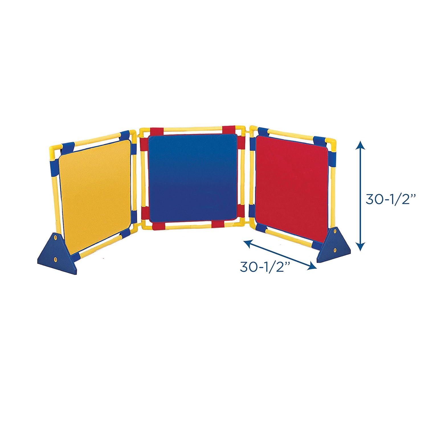 Children's Factory Square PlayPanel Set, Kids Room Divider Privacy Panels, Free-Standing Classroom Partition Screens for Daycare/Homeschool/Montessori