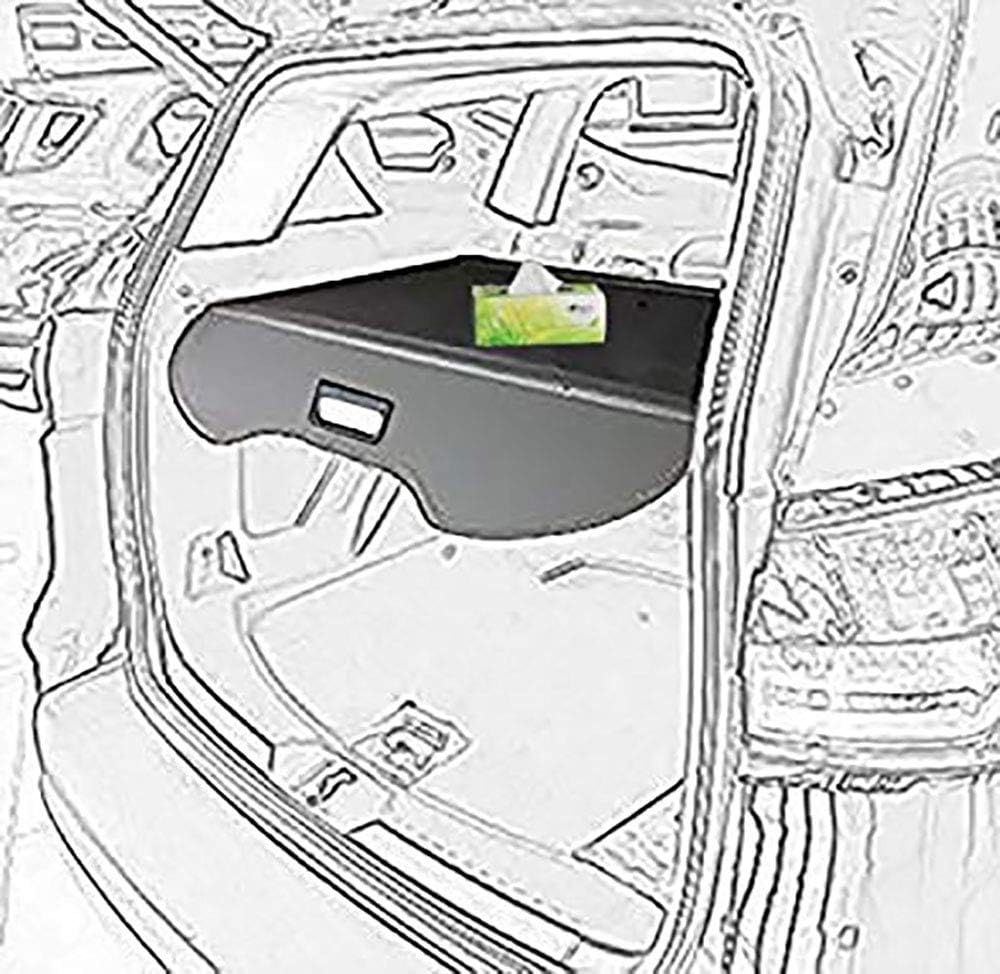 kongka Cargo Cover for 13-17 Ford Escape Cargo Cover Black Trunk Shielding Shade