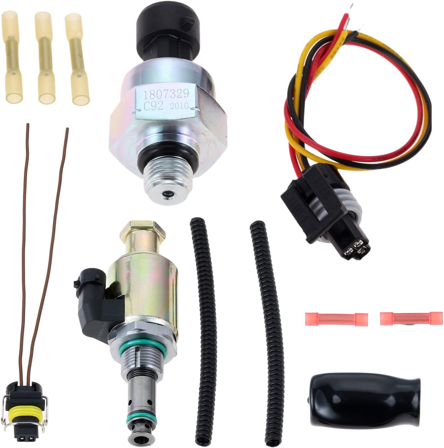 gohantee 7.3 Powerstroke Fuel Injection Pressure Regulator IPR Valve with ICP Control Sensor and Pigtail Connector Compatible with Ford F250 F350 F450 F550 F650 F750, Replace# F81A9C968AA 1829856C91