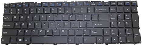 GAOCHENG Laptop NO Backlit Keyboard for CLEVO NB50TG NB50TH NB50TL NB50TJ1 NB55TJ1 NB60TH NB60TJ1 NB50TK1 NB55TK1 English US NO Frame Pack of 2