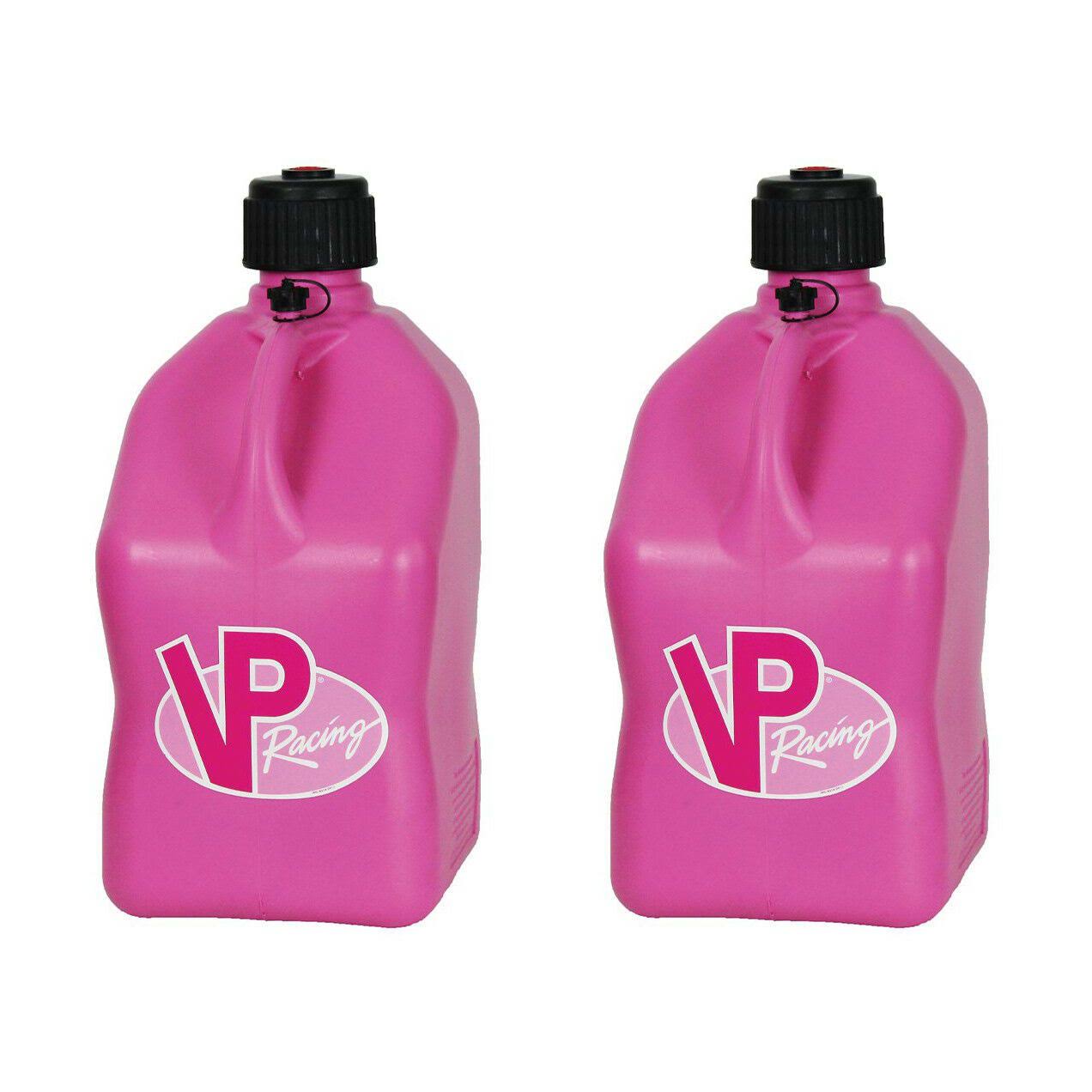 VP Racing 5 Gallon Motorsport Racing Liquid Utility Jug Can Pink 2 Pack