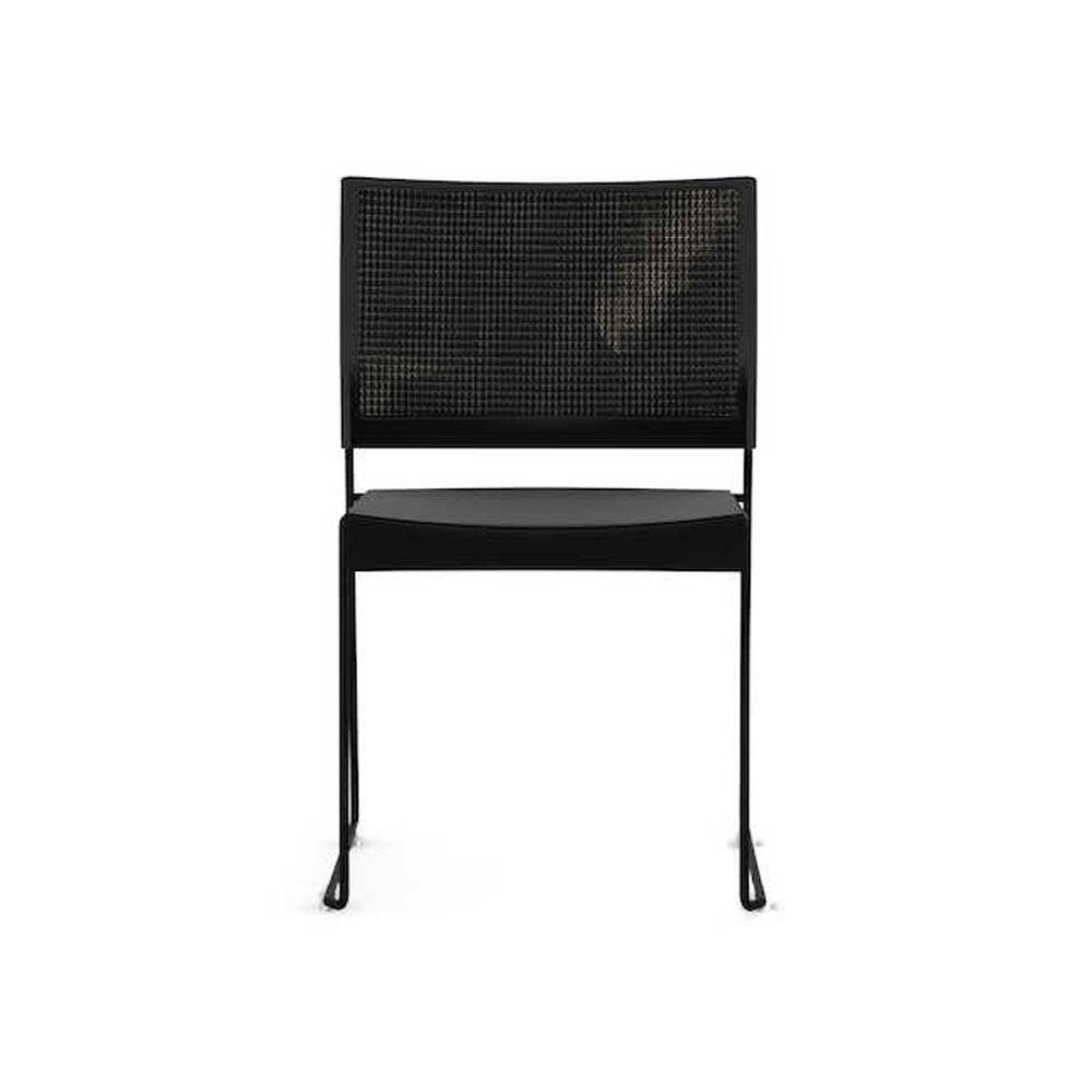 Safco Currant High Density Stack Chair Black Seat - 4 Pack