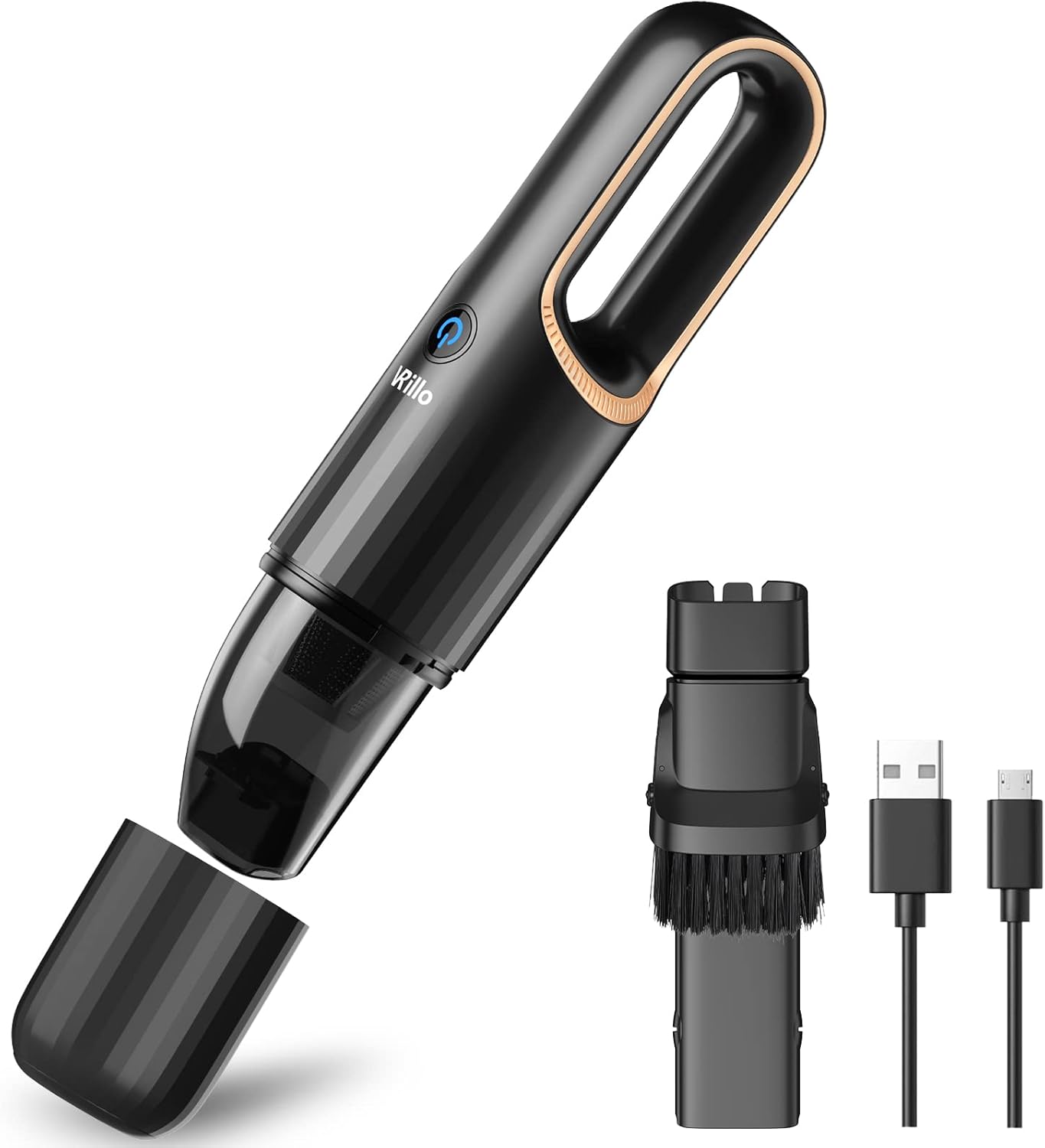 Handheld Vacuum Cleaner, 8Kpa Cordless Car Vacuum with High Power Suction, Rechargeable Mini Vacuum, Portable Small Hand Vac for Car Interior Detail Cleaning, iMartine by vrillo