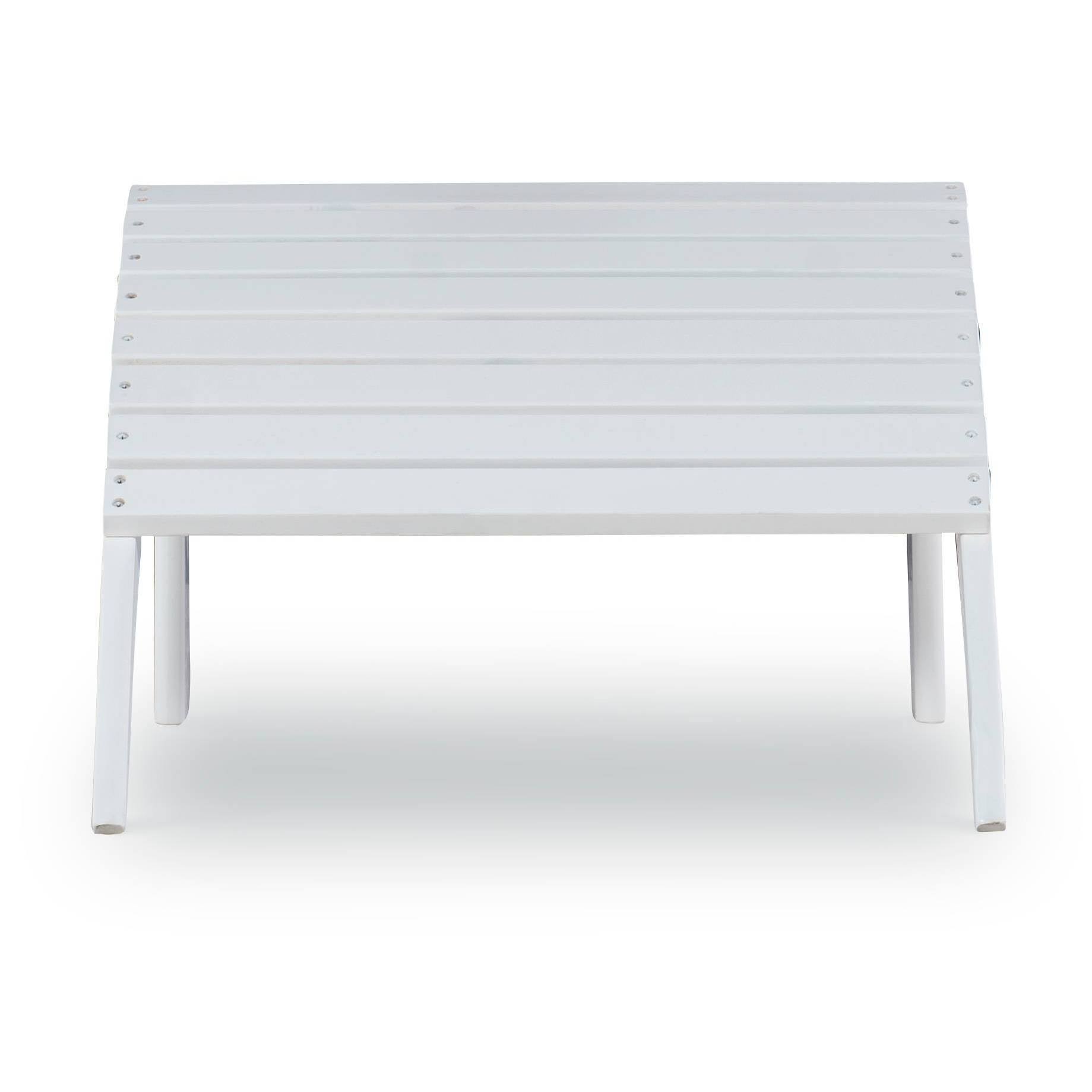 Linon Adirondack Ottoman, White