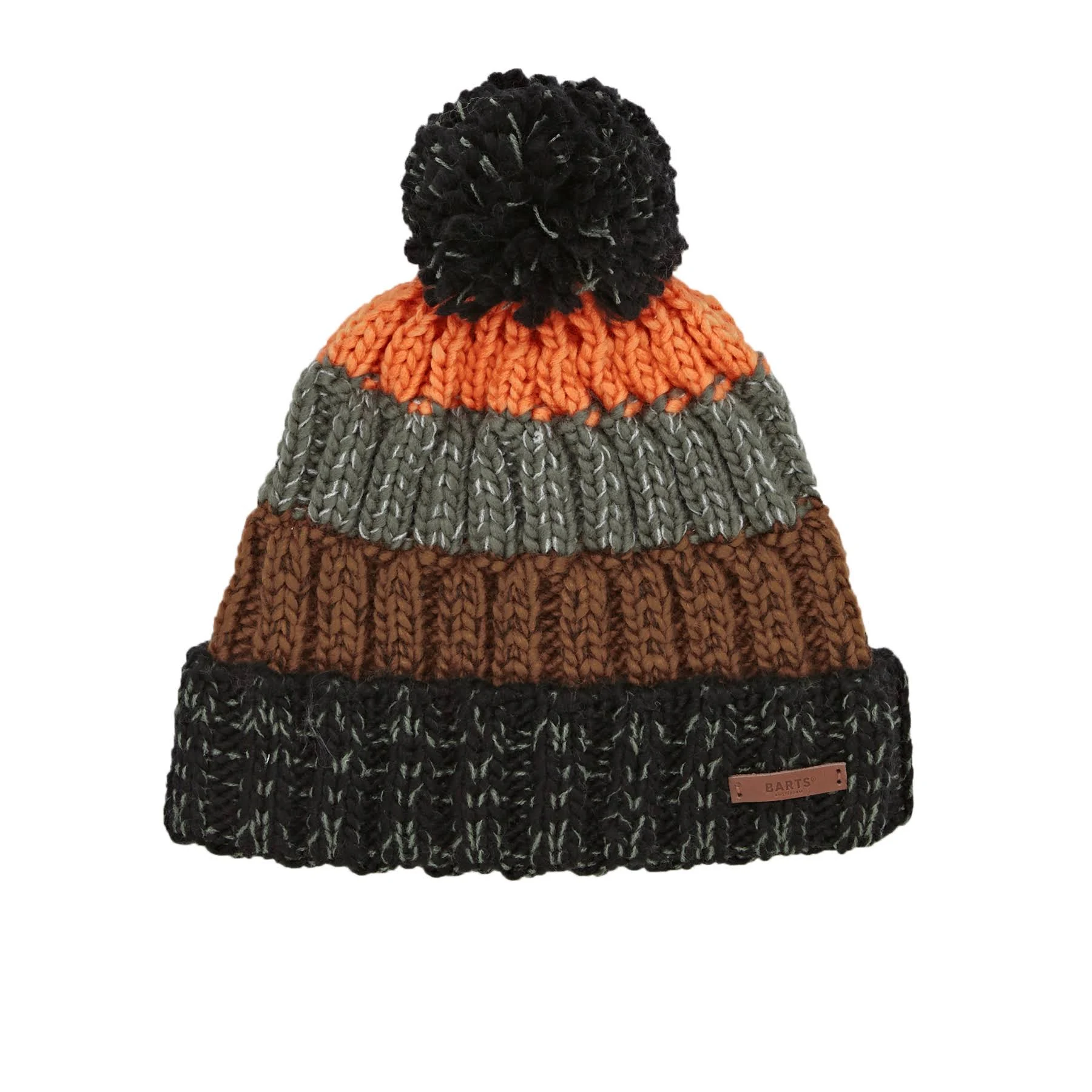 Barts Wilhelm Beanie Orange Black Grey