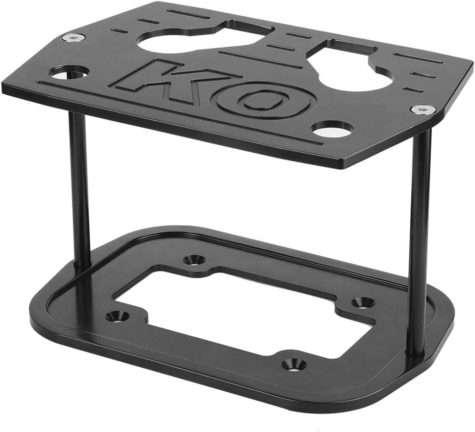 Yctze Stainless Steel Battery Tray Hold Down for Optima 34/78 Battery Red Yellow Top(Black) optima battery hold down,34/78 battery tray,red top battery holder,optima battery tray 75/25,chrome optima