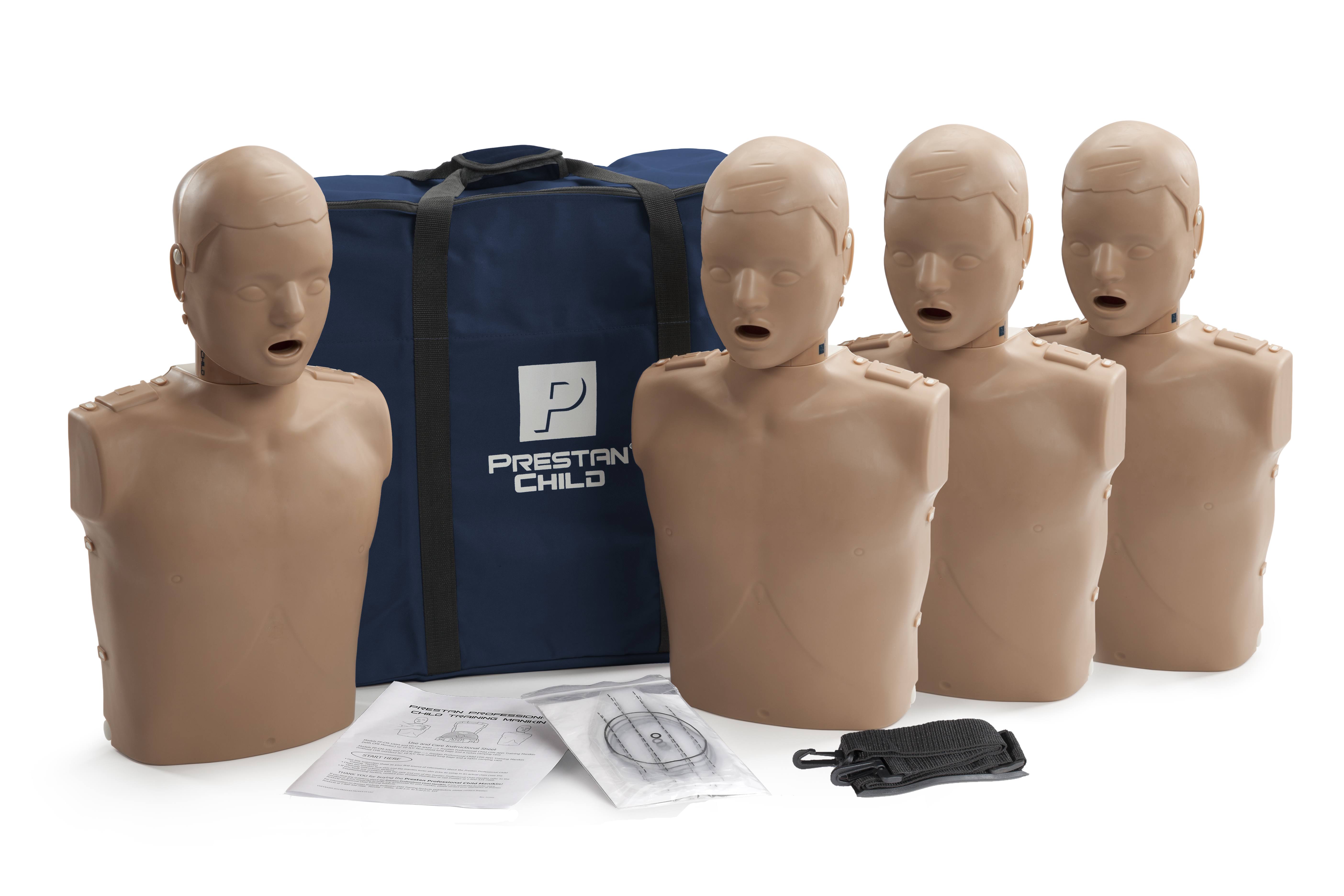 Prestan Child Light Skin Manikin 4-Pack Without CPR Monitor