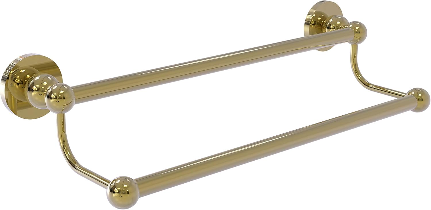 Allied Brass BL-72/36 Bolero Collection 36 Inch Double Towel Bar, Unlacquered Brass