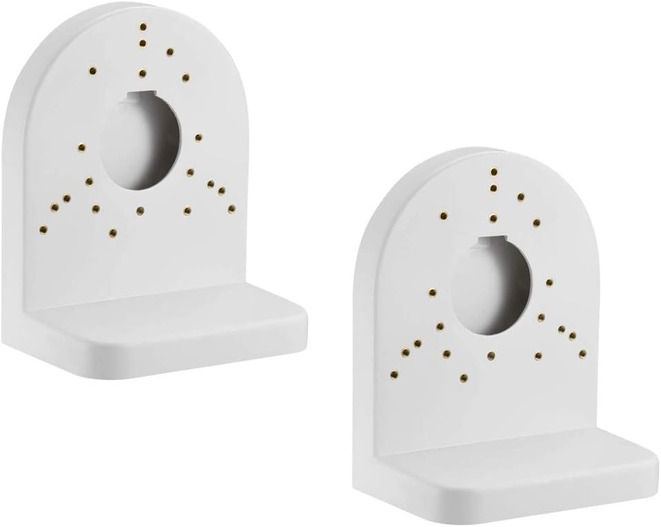 Ares Vision Universal CCTV Camera ABS Plastic Wall Mount Junction Bracket (2 Pack)