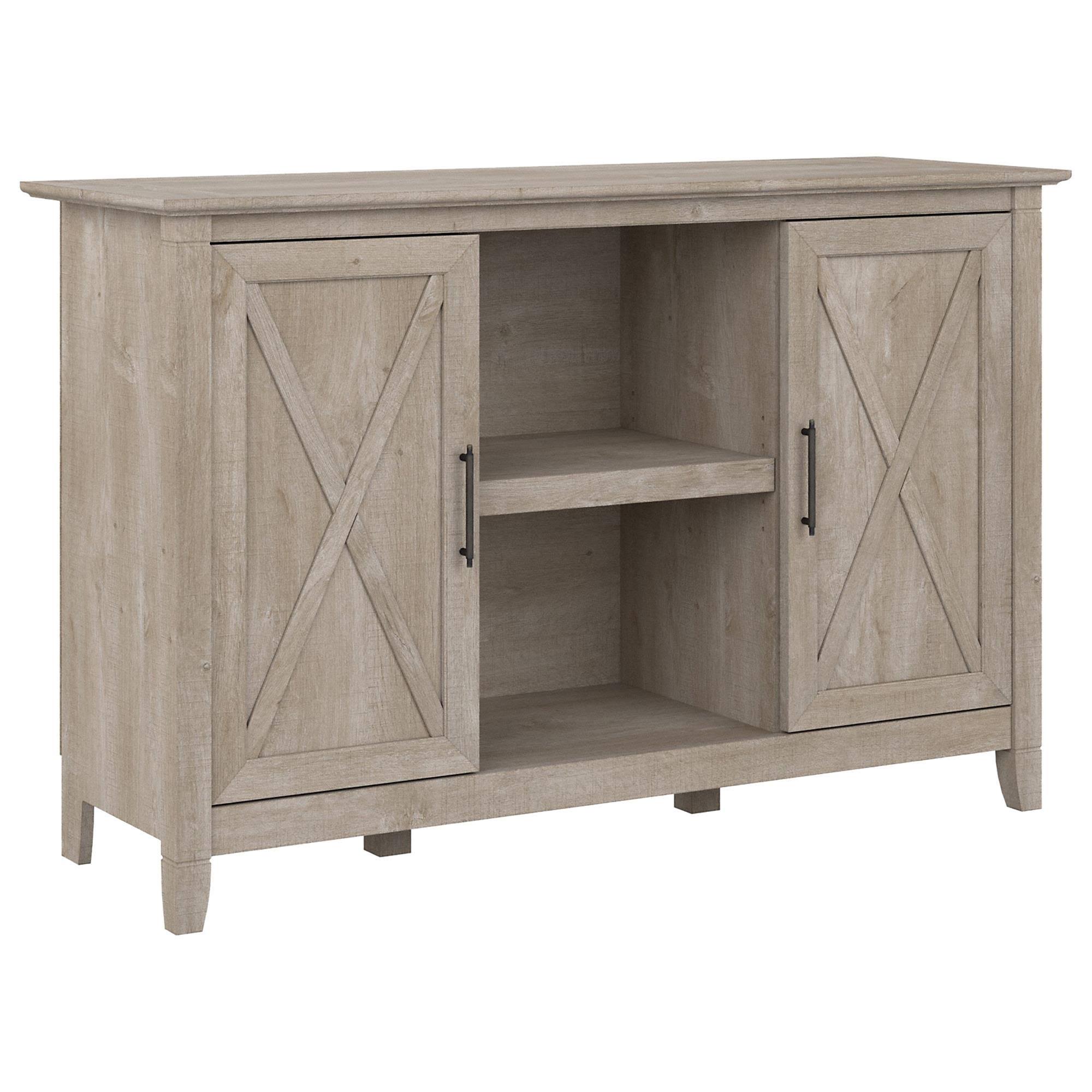 Bush Key West Accent Cabinet in Washed Gray