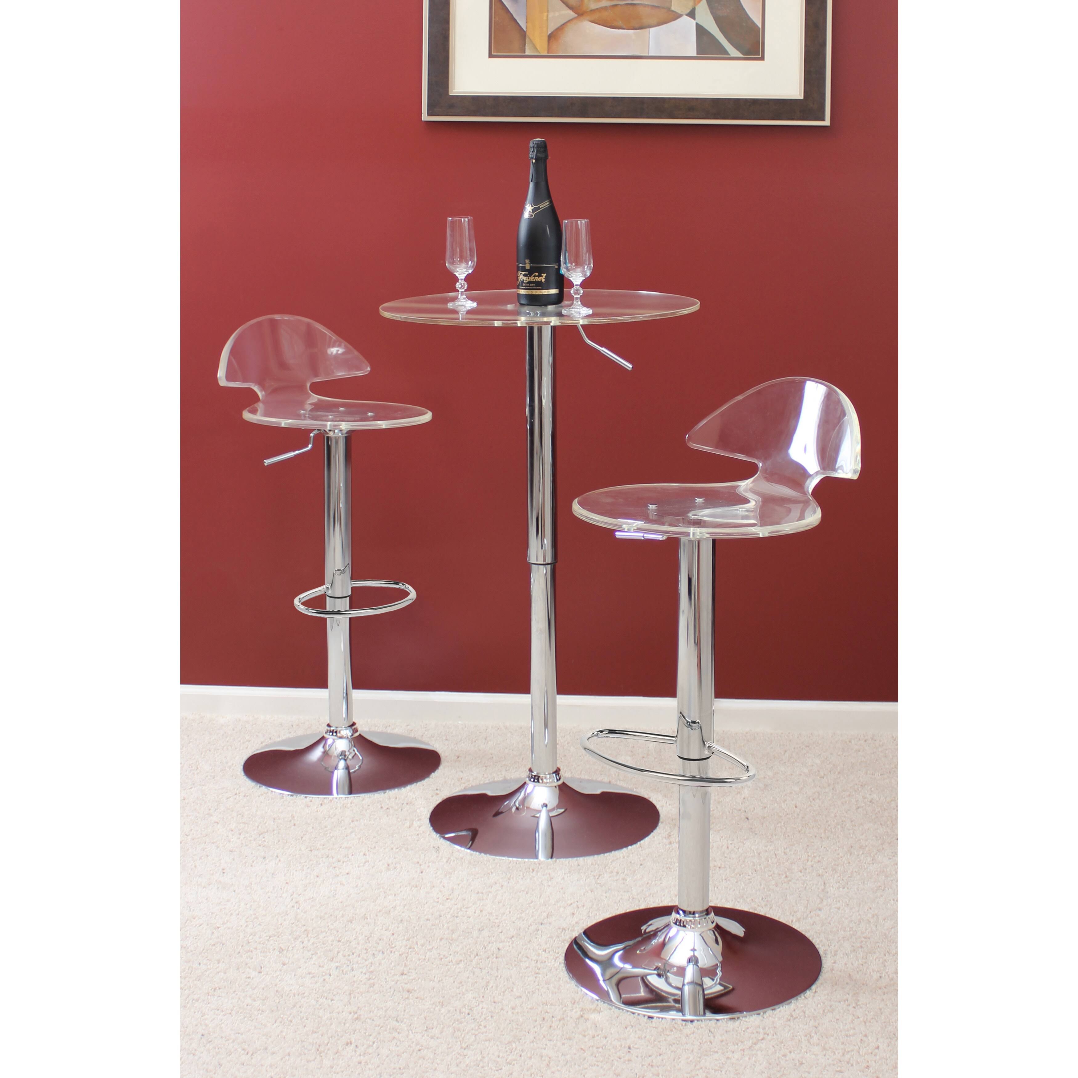 Porch u0026 Den Bryson Village Channery Clear Acrylic Bar Stool