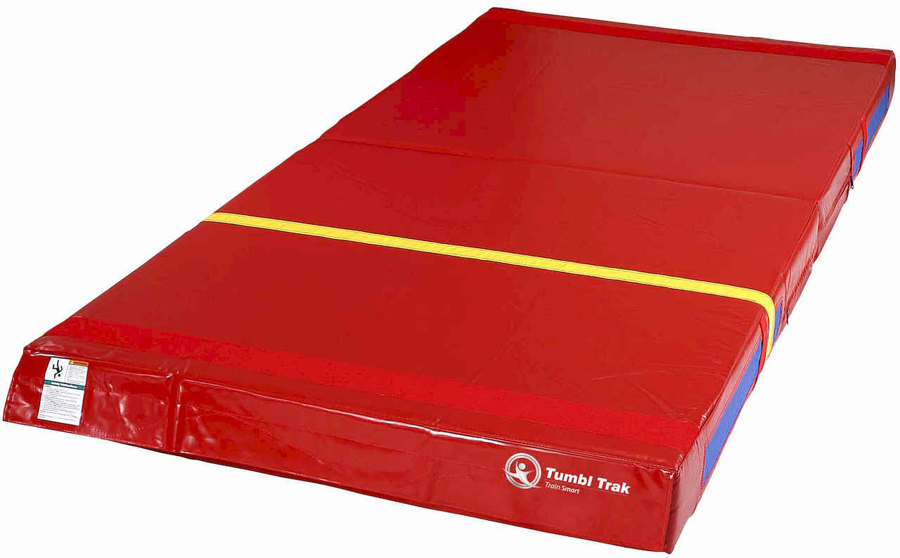 Tumbl Trak Folding Practice Mat, Red, 5ft x 10ft x 8in