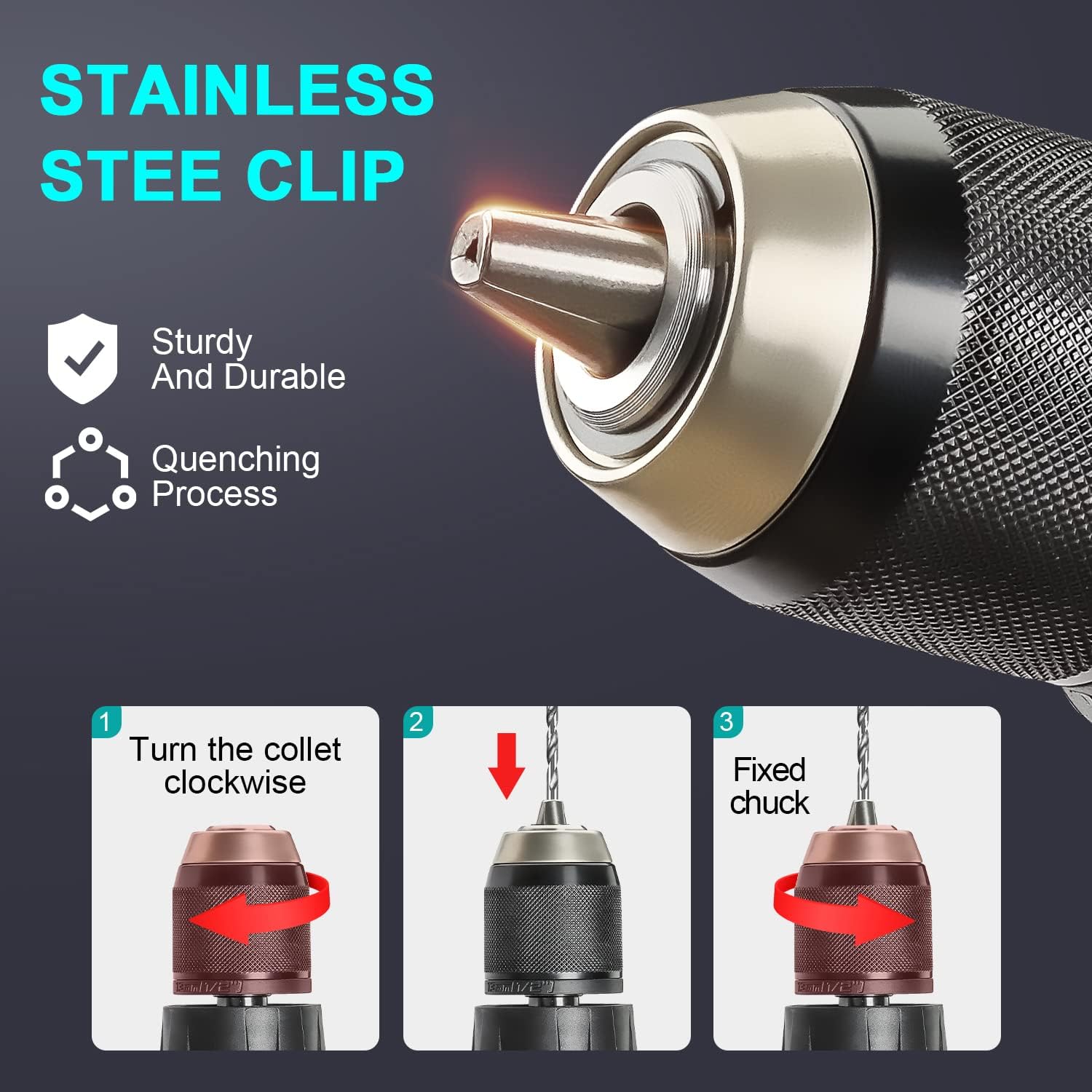 STANEW Cordless Hammer Drill Impact Driver Drill with 20V 2.0Ah Li-ion Battery, 69 accessories, with Carrying Case 2 Batteries and Charger