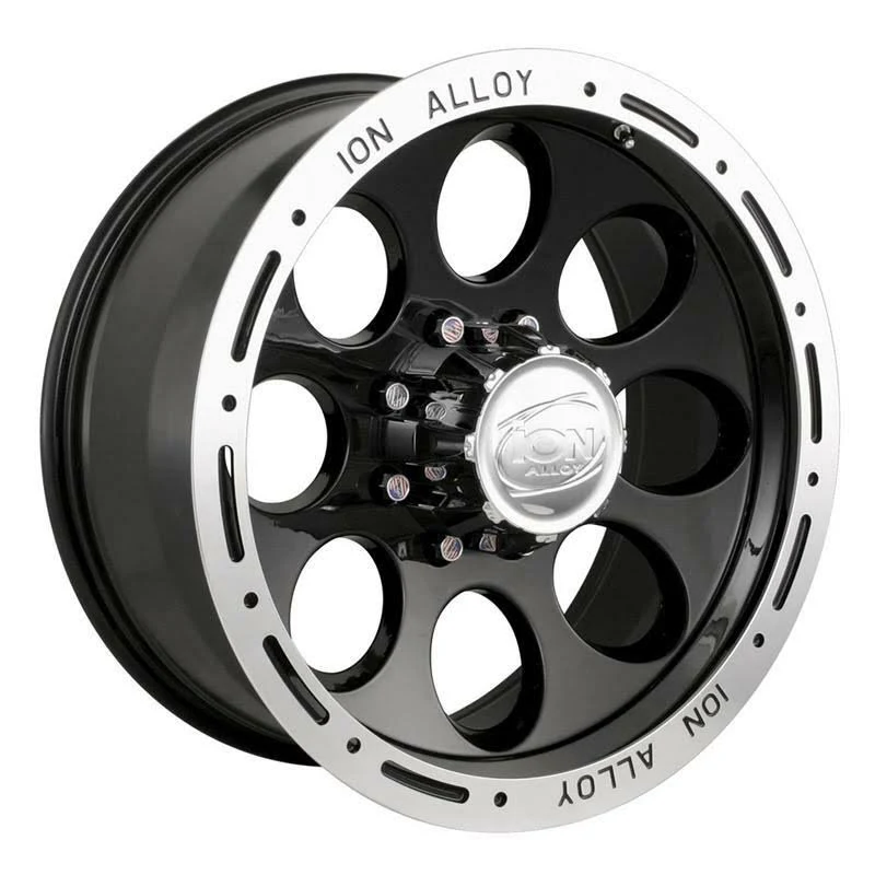 Ion Alloy 174 Series Wheels Black 15x8 6 x 139.7
