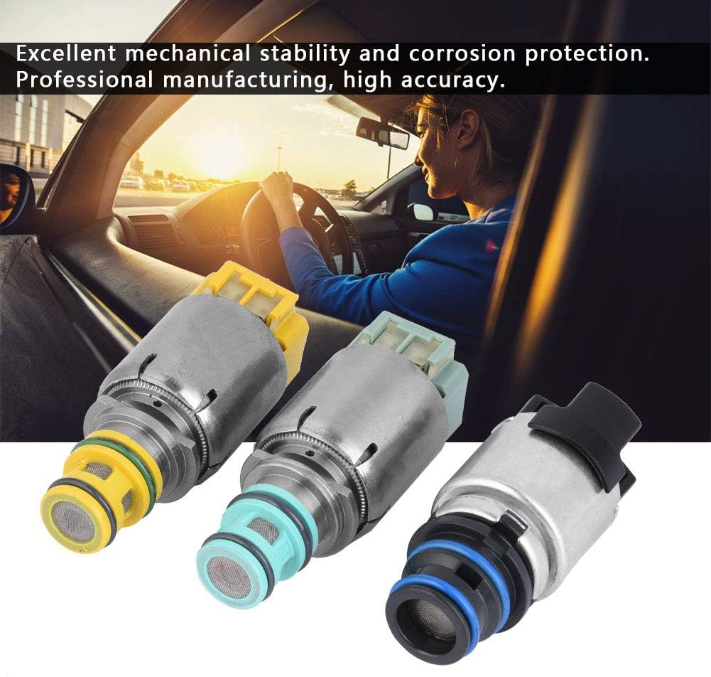 Transmission Solenoids Kits, 7Pcs Transmission Shift Solenoid Kit Electromagnet Set for Cruze LaCrosse Malibu 6T45E 6T40