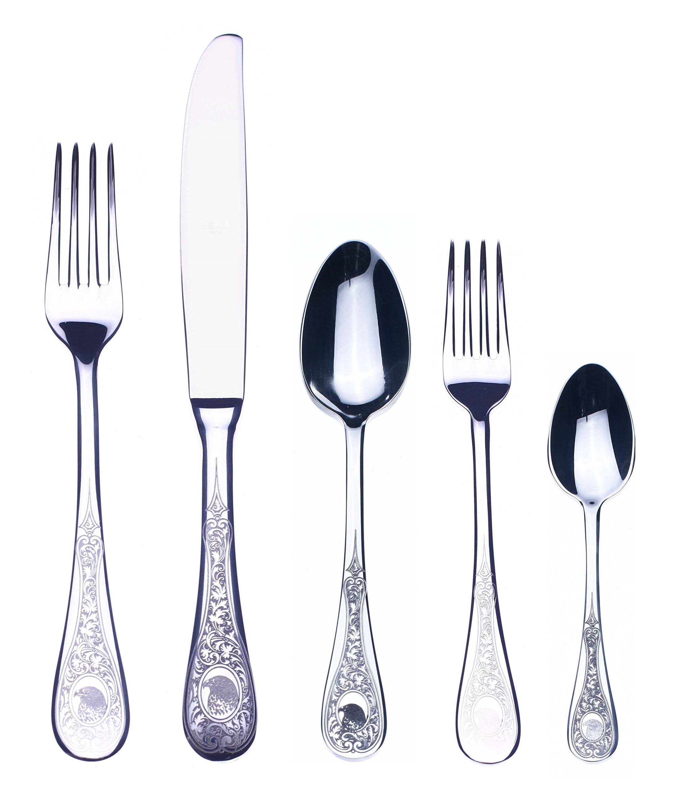 Mepra 1026D22005 Diana 5 Piece Place Setting, Stainless Steel