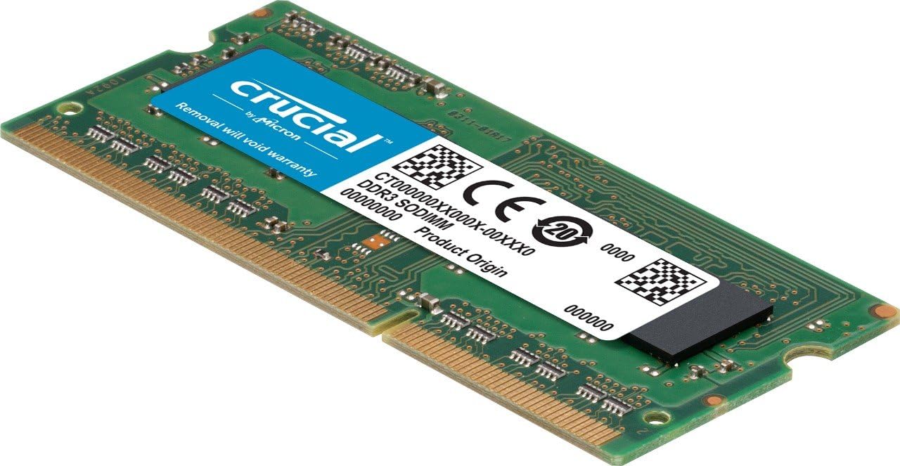 Crucial RAM 8GB Kit (2x4GB) DDR3 1600 MHz CL11 Laptop Memory CT2KIT51264BF160B Pack of 2