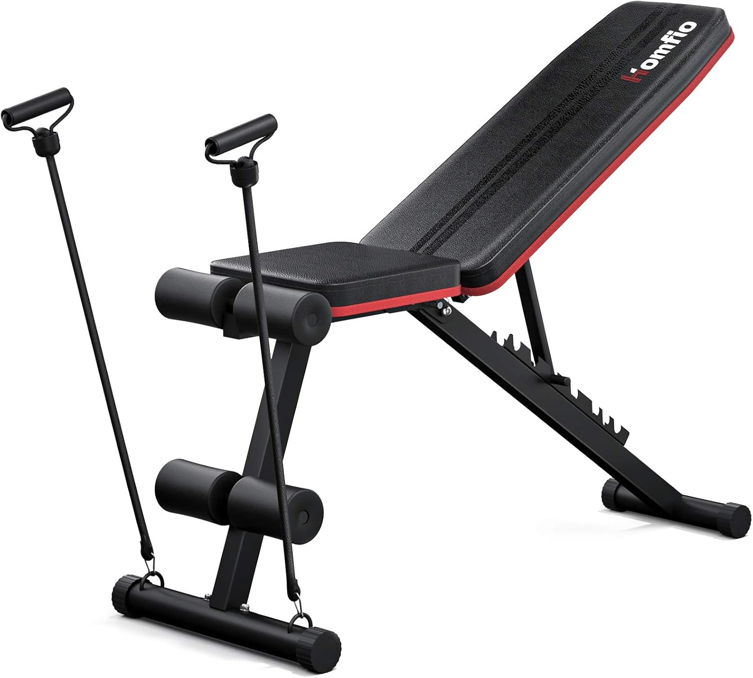 Homfio Weight Bench Adjustable and Foldable Workout Bench Press for Strength Training Benches, with Fast Folding Incline Decline Exercise Workout Utility Gym Bench for Full Body Workout for Home Gym Pack of 2