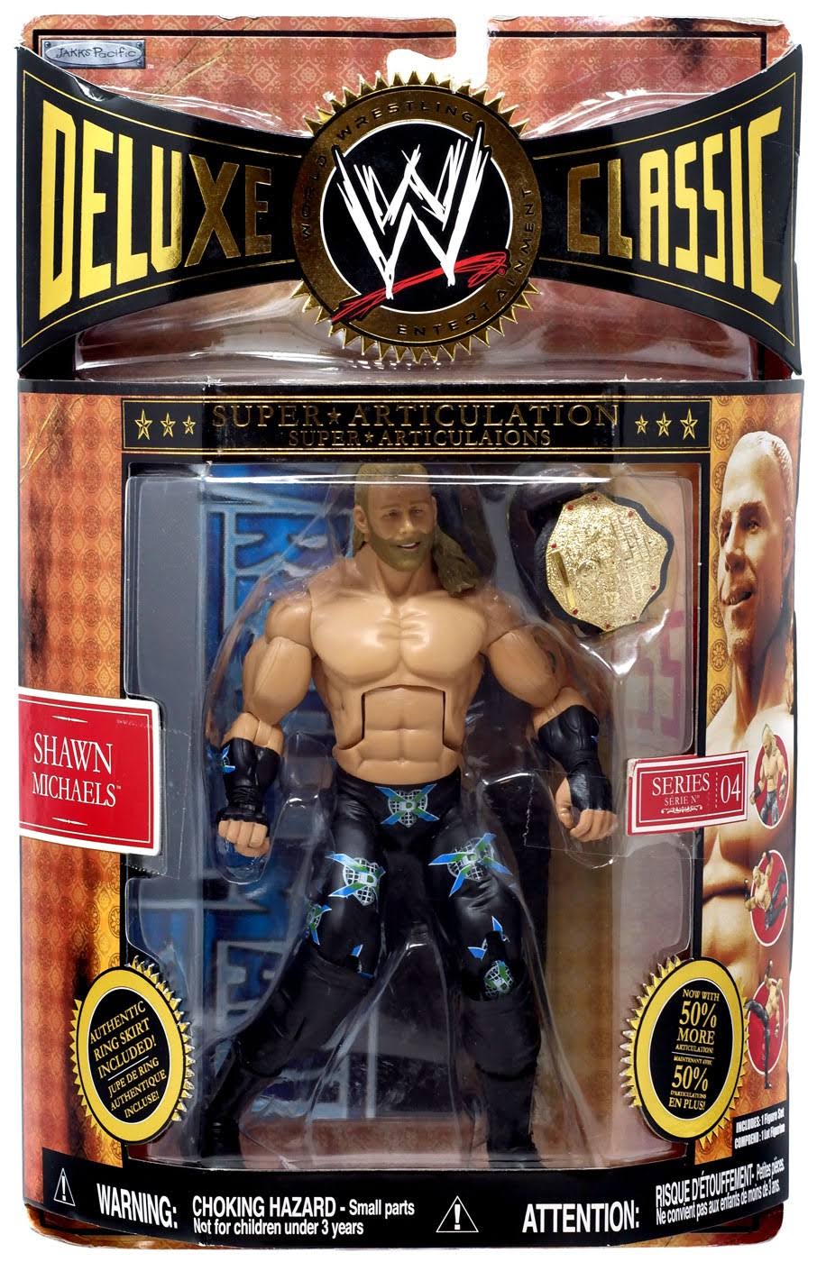 WWE Wrestling Deluxe Classic Superstars Series 4 Shawn Michaels Action Figure