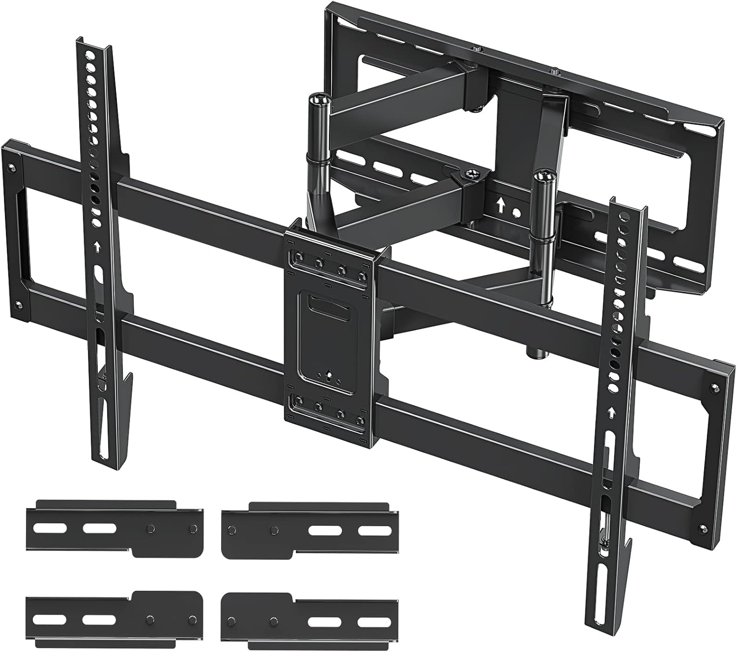 MOUNTUP TV Wall Mount, Full Motion TV Mount Swivel and Tilt for Most 42-70 Inch(Some Up to 75'')Flat Screen/Curved TV, Wall Mount TV Bracket Max VESA 600x400mm, Holds up to 100 lbs, Fits Max 24'' Stud Pack of 2