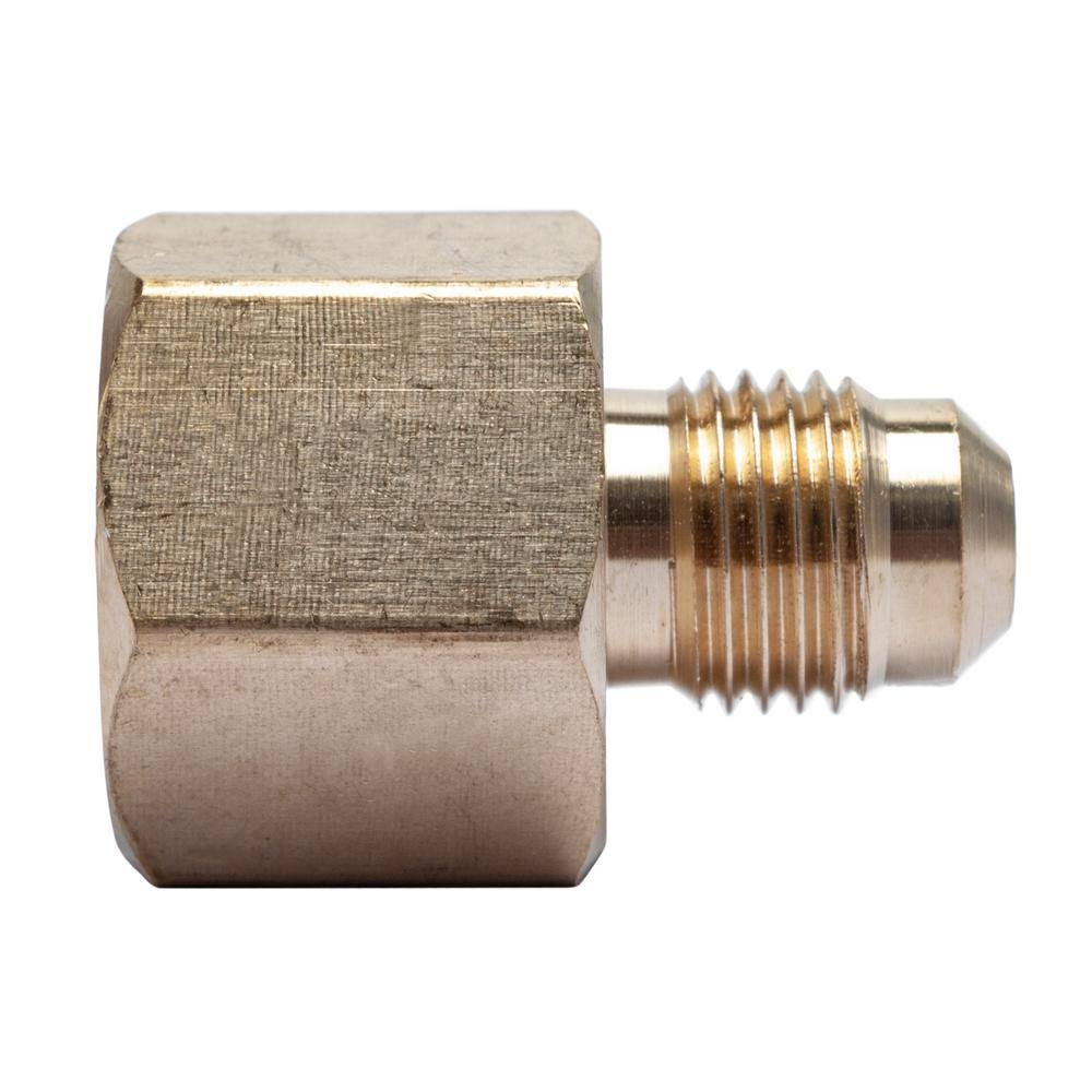 LTWFITTING 5/16 in. OD Flare x 1/2 in. FIP Brass Adapter Fitting (30-Pack) HF465830