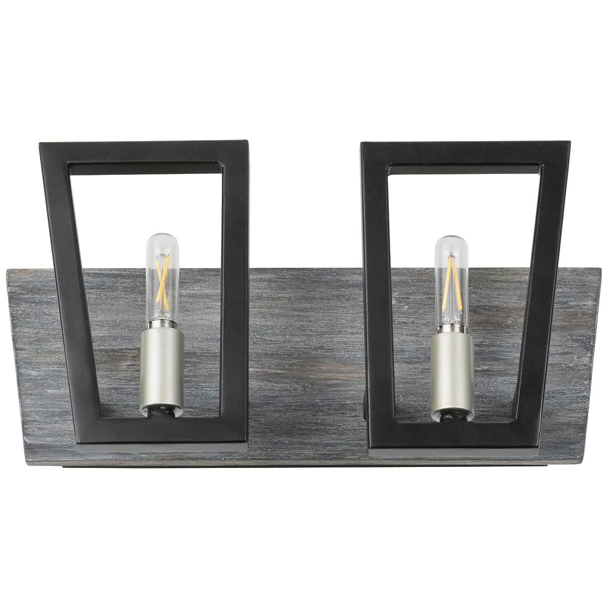 Varaluz Zag Bath/Vanity Black 2 Light