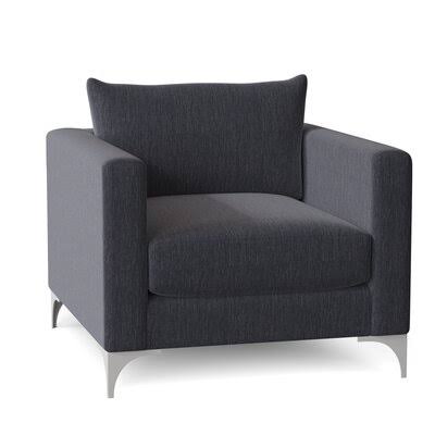 Vess 32x22 Wide Armchair Orren Ellis Body Fabric: Macarena Ocean
