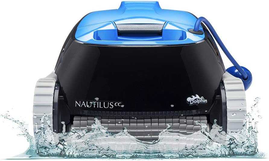 DOLPHIN Nautilus CC Automatic Robotic Pool Cleaner - Ideal for Above and In-Ground Swimming Pools up to 33 Feet - with Large Capacity Top Load Filter Basket&hellip;