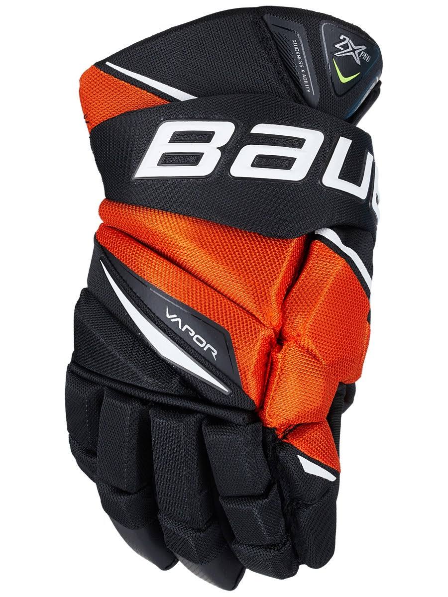 Bauer Vapor 2x Pro Gloves Black/Orange Jr 10