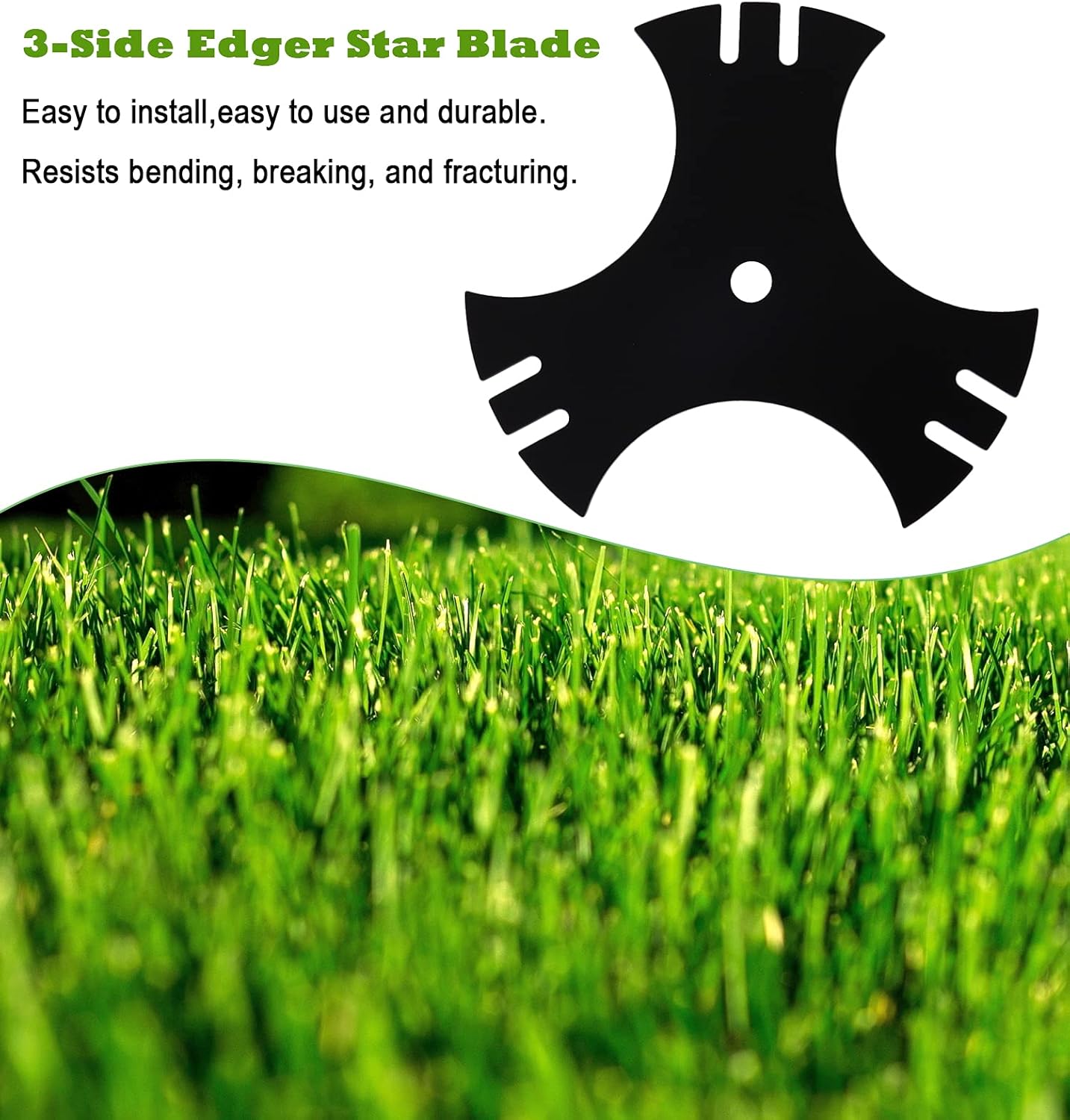 Ketofa 781-0748 Blade, 9 Inch 3 Sided Star Edger Blade 5/8
