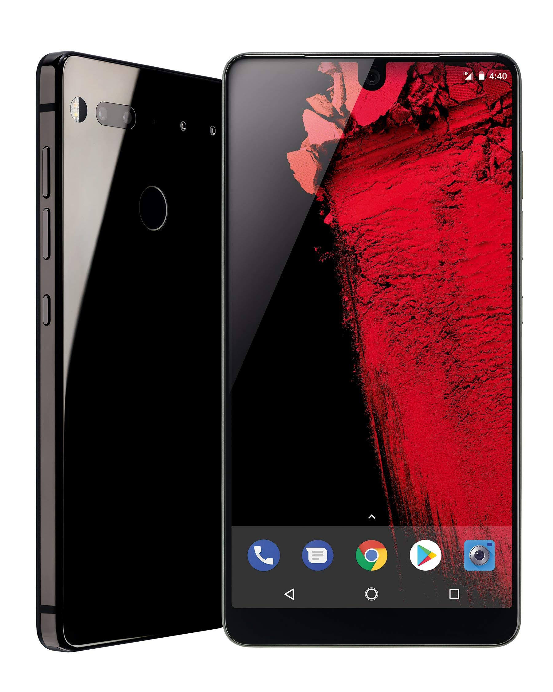 Essential Phone (128GB + 4GB Ram) 5.71in QHD, Water Resistant IP54, GSM/CDMA Factory Unlocked (ATu0026T/Sprint/T-Mobile/Verizon)