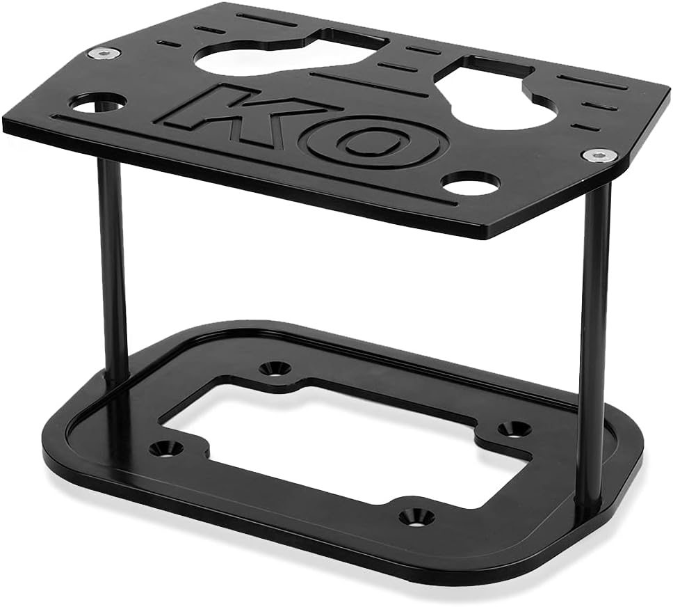 Battery Tray Gorgeri Battery Mounting Bracket Kit Stainless Steel Battery Tray Hold Down Blue Battery Hold Down for Optima 34/78 Battery RV Battery Tray