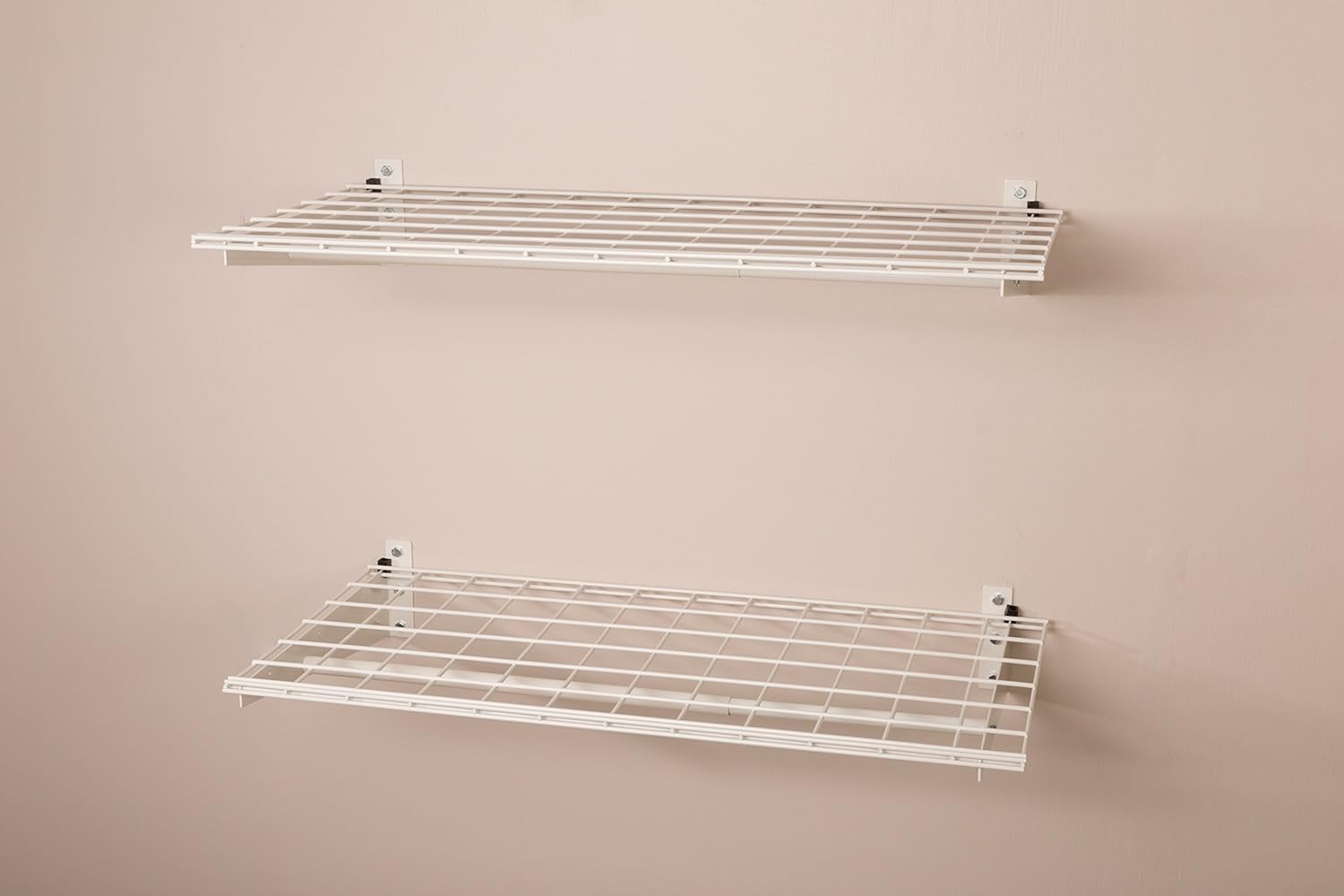 HyLoft 777 36-by-18-Inch Wall Shelf with Hanging Rod, 2-Pack Pack of 2