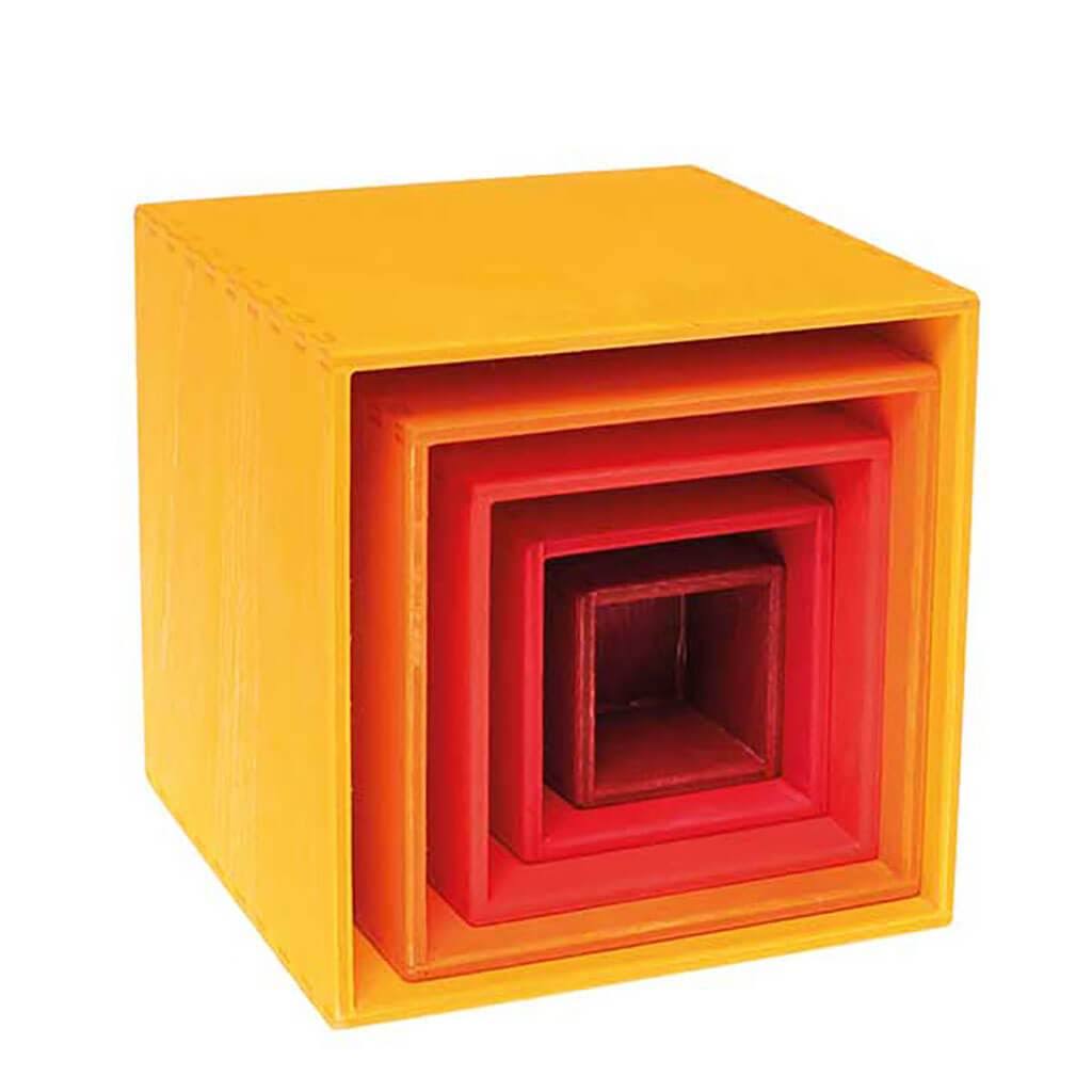 Small Stacking Boxes Yellow (Grimm&s)