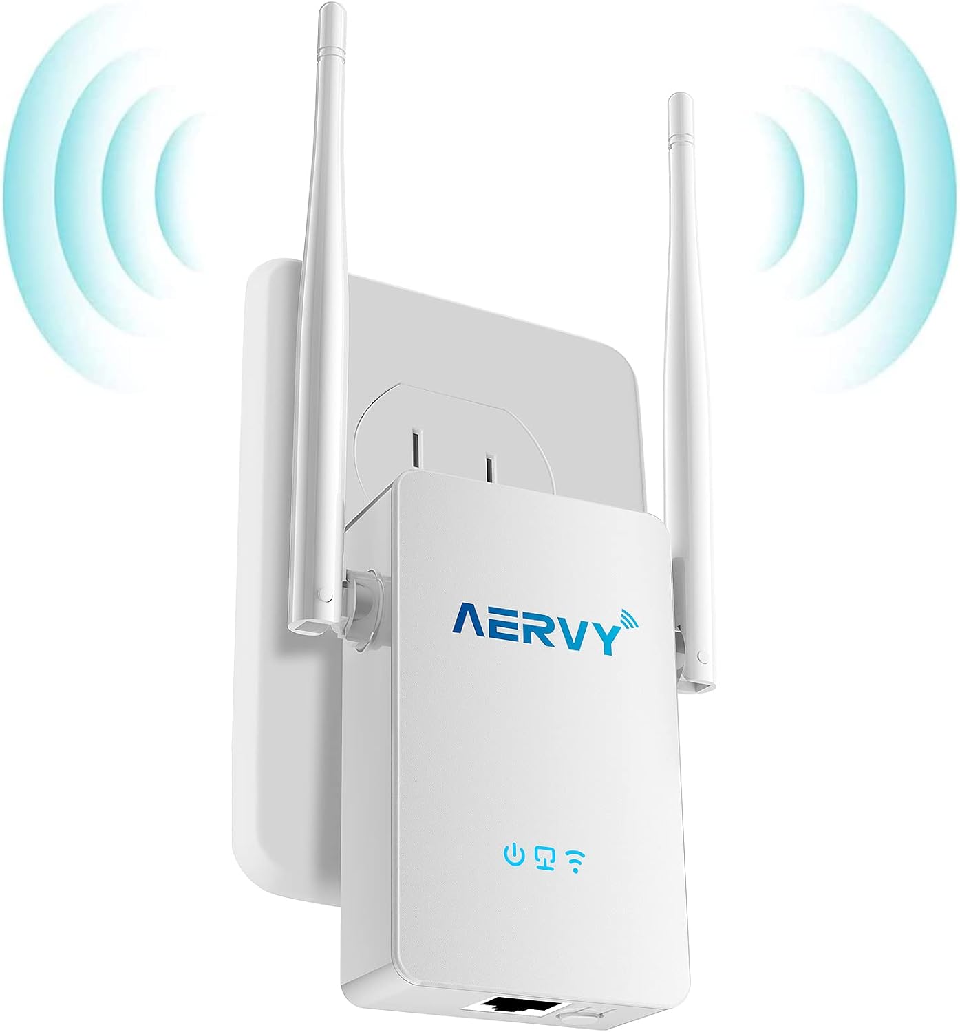 2022 Newest WiFi Extender WiFi Range Booster Covers up to 7000sq.ft and 35 Devices, Internet Repeater for Home & Office with Ethernet Port Support 5 Modes ,Easy 1-Tap Setup, Compact Wall Plug Design Pack of 2