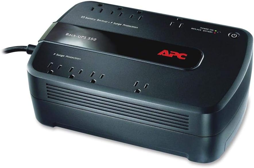 APC UPS Battery Backup and Surge Protector, 600VA Backup Battery Power Supply, BE600M1 Back-UPS with USB Charger Port
