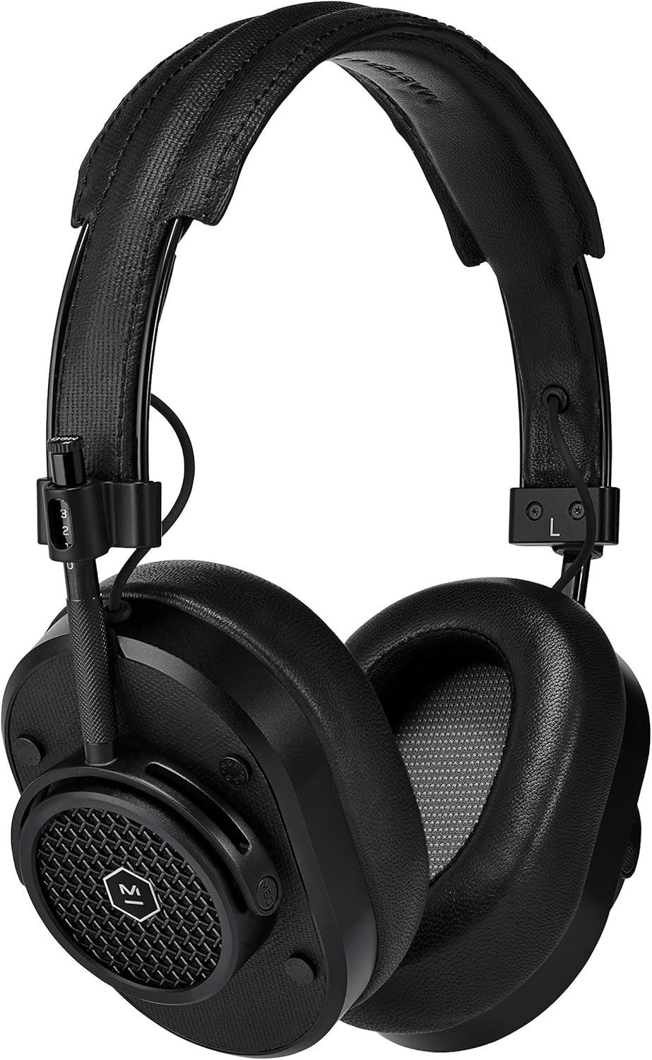 MASTER & DYNAMIC MH40 Wireless Over Ear Headphones - Noise Isolating with Mic - Professional Studio Headphones with Bluetooth Capability, Black Metal / Black Coated Canvas